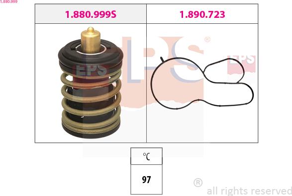 EPS 1.880.999 - Termostats, Dzesēšanas šķidrums adetalas.lv