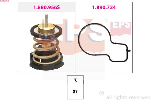 EPS 1.880.956 - Termostats, Dzesēšanas šķidrums adetalas.lv