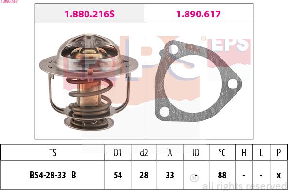 EPS 1.880.453 - Termostats, Dzesēšanas šķidrums adetalas.lv