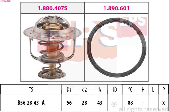 EPS 1.880.408 - Termostats, Dzesēšanas šķidrums adetalas.lv