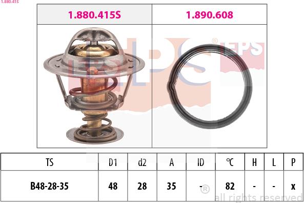 EPS 1.880.415 - Termostats, Dzesēšanas šķidrums adetalas.lv