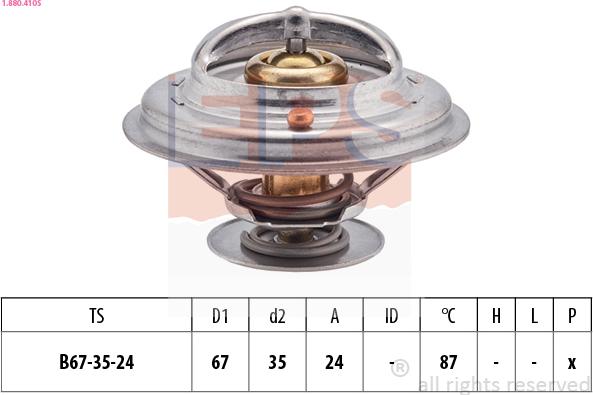 EPS 1.880.410S - Termostats, Dzesēšanas šķidrums adetalas.lv