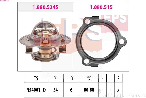 EPS 1.880.534 - Termostats, Dzesēšanas šķidrums adetalas.lv