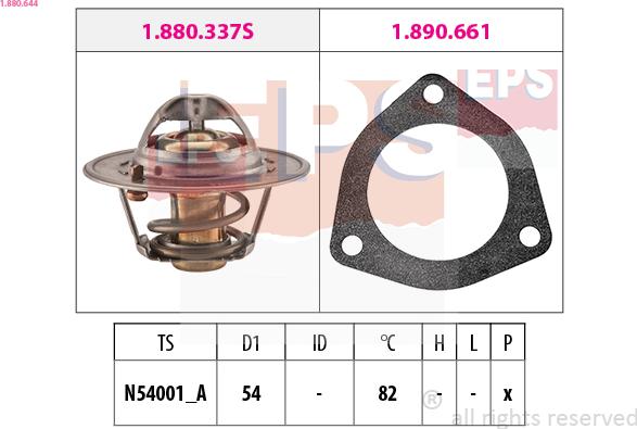 EPS 1.880.644 - Termostats, Dzesēšanas šķidrums adetalas.lv