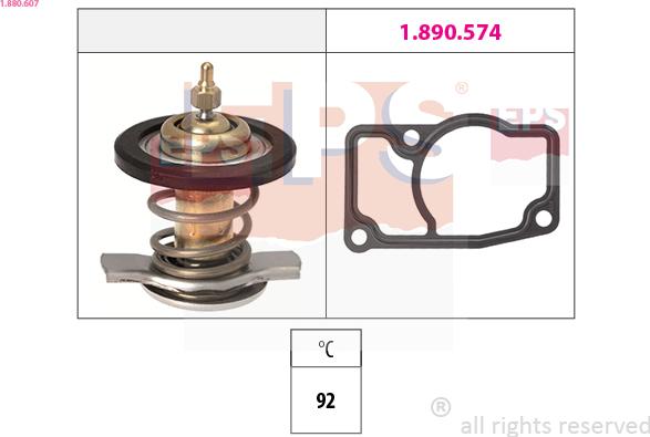 EPS 1.880.607 - Termostats, Dzesēšanas šķidrums adetalas.lv