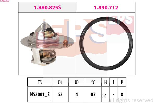 EPS 1.880.850 - Termostats, Dzesēšanas šķidrums adetalas.lv