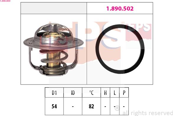 EPS 1.880.800 - Termostats, Dzesēšanas šķidrums adetalas.lv