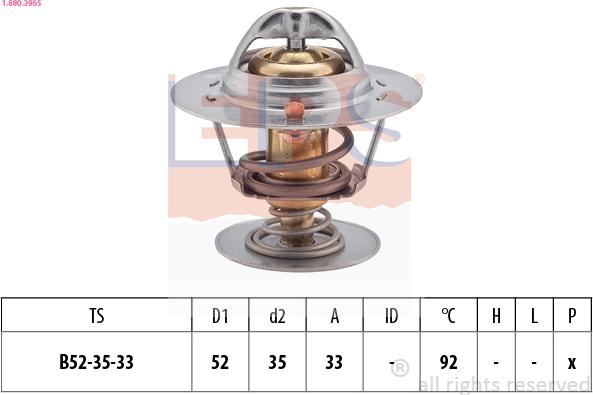 EPS 1.880.396S - Termostats, Dzesēšanas šķidrums adetalas.lv