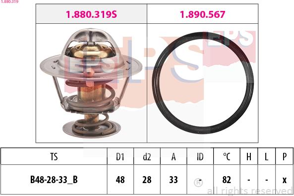 EPS 1.880.319 - Termostats, Dzesēšanas šķidrums adetalas.lv