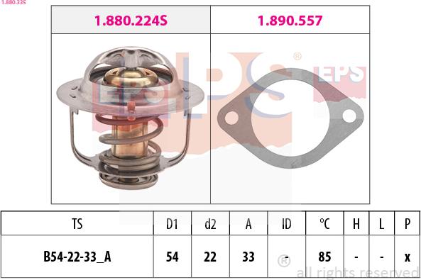 EPS 1.880.335 - Termostats, Dzesēšanas šķidrums adetalas.lv