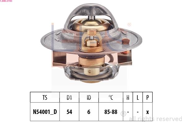 EPS 1.880.378S - Termostats, Dzesēšanas šķidrums adetalas.lv