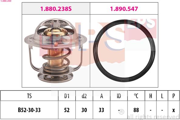 EPS 1.880.269 - Termostats, Dzesēšanas šķidrums adetalas.lv