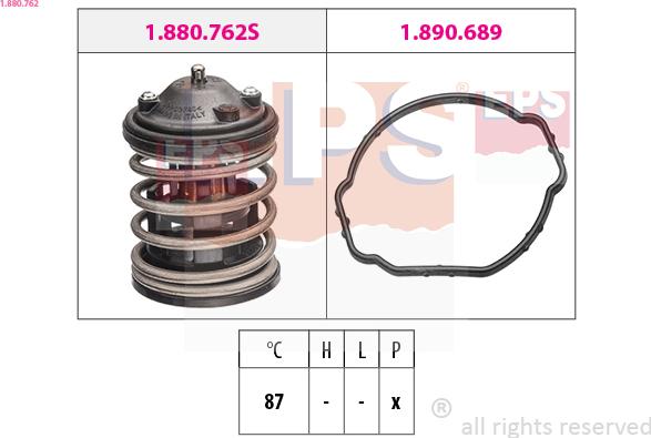 EPS 1.880.762 - Termostats, Dzesēšanas šķidrums adetalas.lv