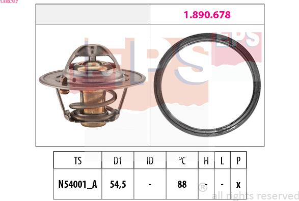 EPS 1.880.787 - Termostats, Dzesēšanas šķidrums adetalas.lv