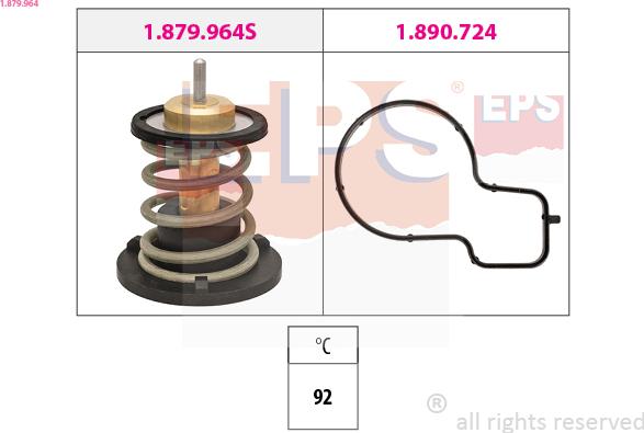 EPS 1.879.964 - Termostats, Dzesēšanas šķidrums adetalas.lv