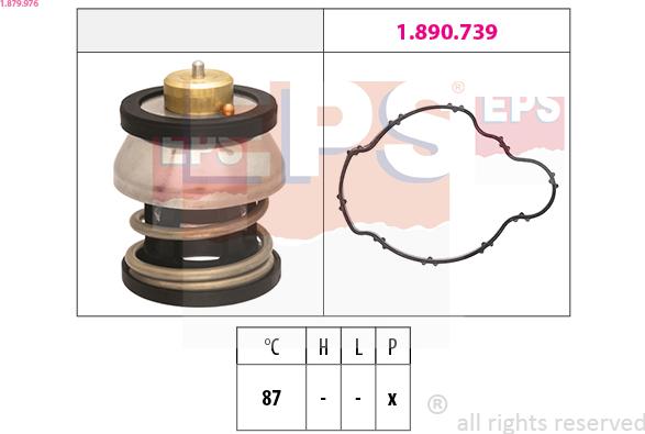 EPS 1.879.976 - Termostats, Dzesēšanas šķidrums adetalas.lv