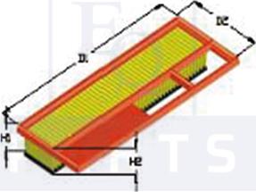 Equal Quality FA3008 - Gaisa filtrs adetalas.lv