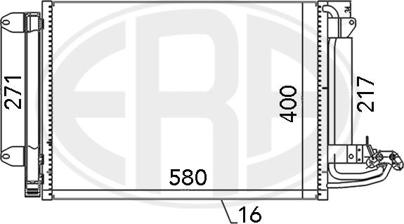 ERA 667003 - Kondensators, Gaisa kond. sistēma adetalas.lv