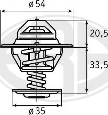 ERA 350153 - Termostats, Dzesēšanas šķidrums adetalas.lv