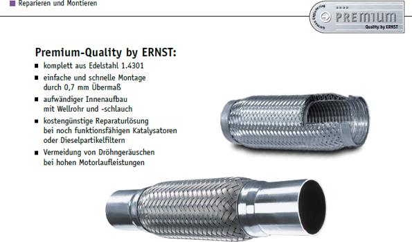 ERNST 460026 - Gofrēta caurule, Izplūdes gāzu sistēma adetalas.lv