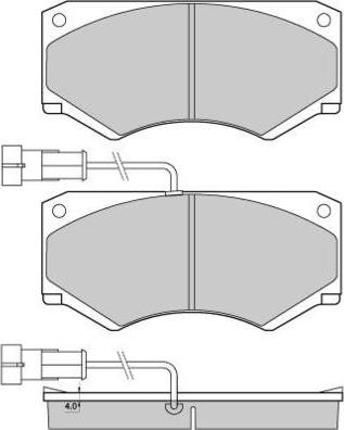 Open Parts BSM4149.01 - Bremžu uzliku kompl., Disku bremzes adetalas.lv