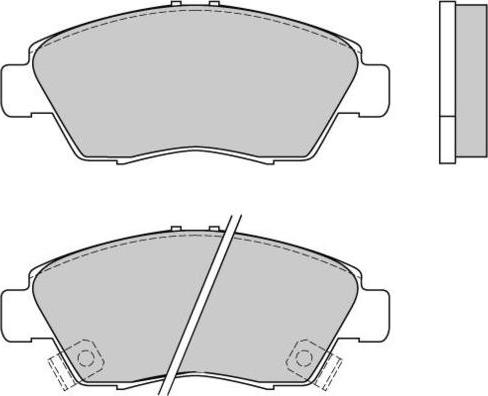 HELLA 8DB 355 035-061 - Bremžu uzliku kompl., Disku bremzes adetalas.lv