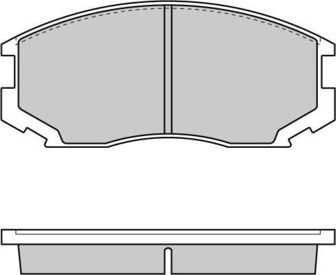 Daihatsu 449187402000 - Bremžu uzliku kompl., Disku bremzes adetalas.lv