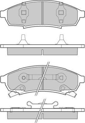 DJ Parts BP2218 - Bremžu uzliku kompl., Disku bremzes adetalas.lv