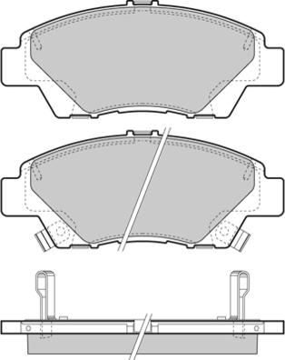 R Brake RB1906-066 - Bremžu uzliku kompl., Disku bremzes adetalas.lv