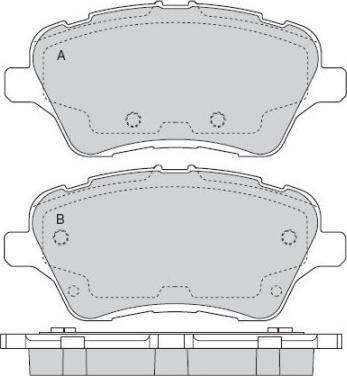 Magneti Marelli P24151MM - Bremžu uzliku kompl., Disku bremzes adetalas.lv