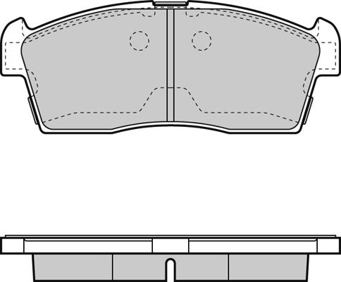 Japanparts JPA-825AF - Bremžu uzliku kompl., Disku bremzes adetalas.lv