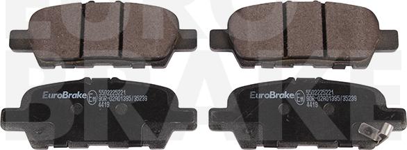 Eurobrake 5502225221 - Bremžu uzliku kompl., Disku bremzes adetalas.lv