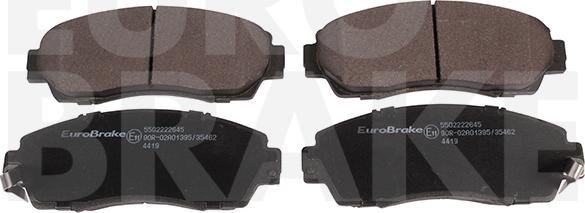 Eurobrake 5502222645 - Bremžu uzliku kompl., Disku bremzes adetalas.lv