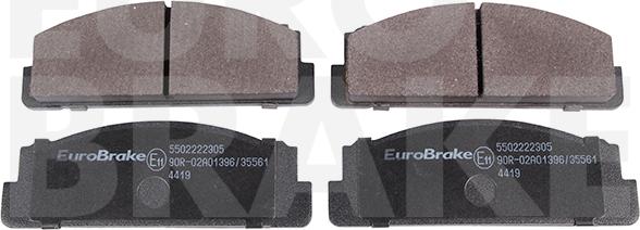 Eurobrake 5502222305 - Bremžu uzliku kompl., Disku bremzes adetalas.lv