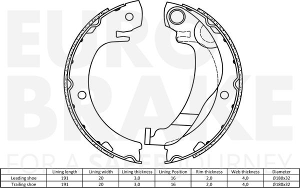 Eurobrake 58492745786 - Bremžu loku kompl., Stāvbremze adetalas.lv