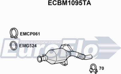 EuroFlo ECBM1095TA - Katalizators adetalas.lv