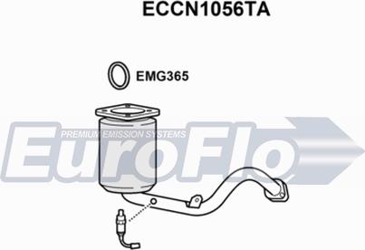 EuroFlo ECCN1056TA - Katalizators adetalas.lv