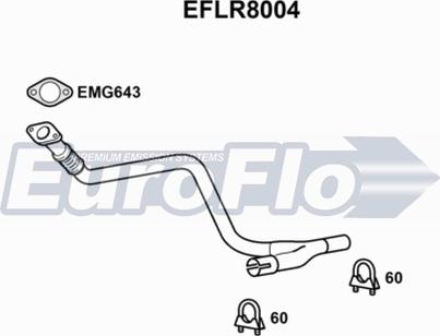 EuroFlo EFLR8004 - Izplūdes caurule adetalas.lv