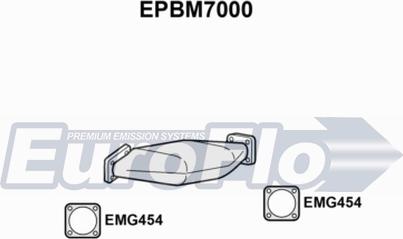 EuroFlo EPBM7000 - Nosēdumu / Daļiņu filtrs, Izplūdes gāzu sistēma adetalas.lv