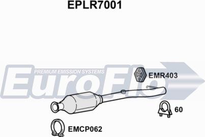 EuroFlo EPLR7001 - Nosēdumu / Daļiņu filtrs, Izplūdes gāzu sistēma adetalas.lv