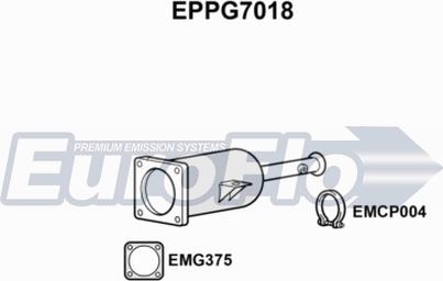 EuroFlo EPPG7018 - Nosēdumu / Daļiņu filtrs, Izplūdes gāzu sistēma adetalas.lv