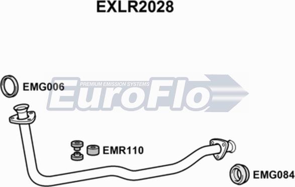 EuroFlo EXLR2028 - Izplūdes caurule adetalas.lv