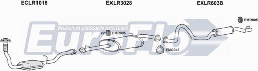 EuroFlo LRDEF25D 7043B - Izplūdes gāzu sistēma adetalas.lv