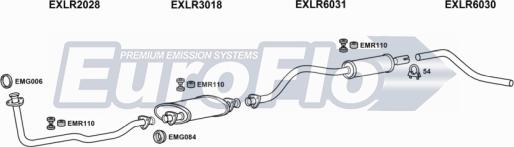 EuroFlo LRDEF25D 7001 - Izplūdes gāzu sistēma adetalas.lv