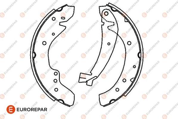 EUROREPAR 1643185380 - Bremžu loku komplekts adetalas.lv