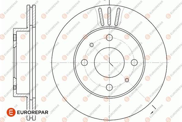 EUROREPAR 1667869380 - Bremžu diski adetalas.lv