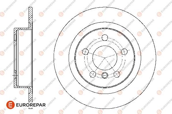 EUROREPAR 1667866280 - Bremžu diski adetalas.lv