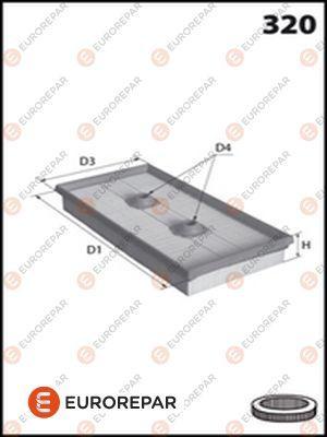 EUROREPAR 1616268680 - Gaisa filtrs adetalas.lv