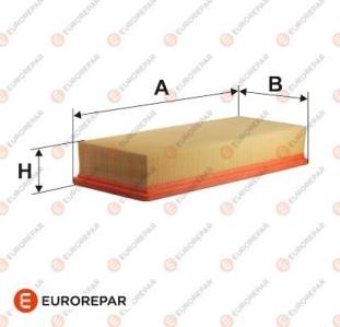 EUROREPAR 1611891780 - Gaisa filtrs adetalas.lv