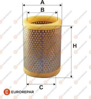 EUROREPAR 1612867180 - Gaisa filtrs adetalas.lv